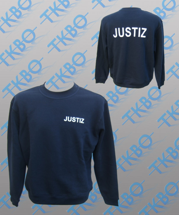 Sweatshirt mit Druck "Justiz"