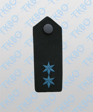 ps98 Polizei Schulterstücke blau 2 goldene Sterne POR Nordverbund 1 Paar 