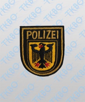 Abzeichen Bundespolizei handgestickt - gold