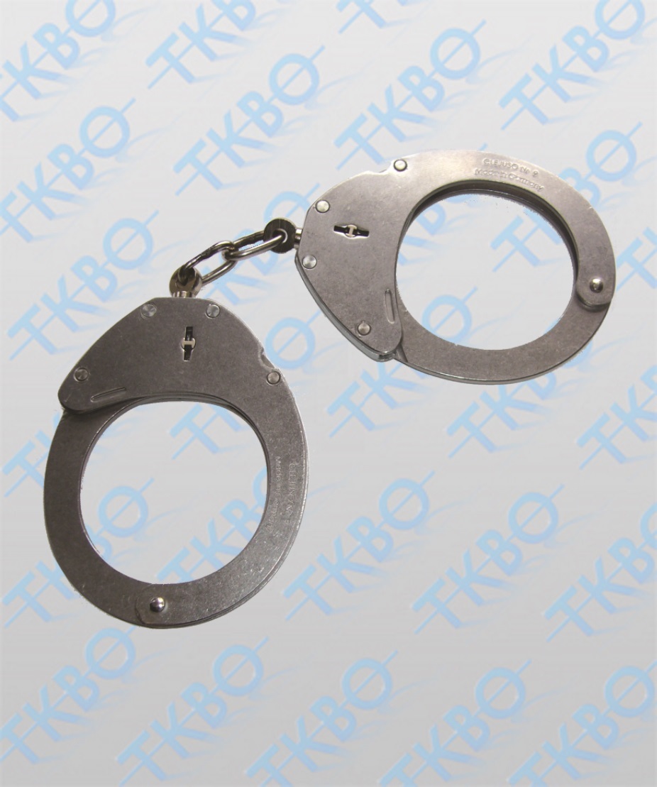 CLEJUSO Handschellen Handfesseln Handcuffs No4 Original deutsche Polizei