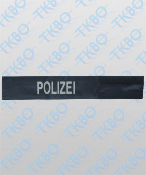 Armbinde blau mit Aufdruck "POLIZEI"