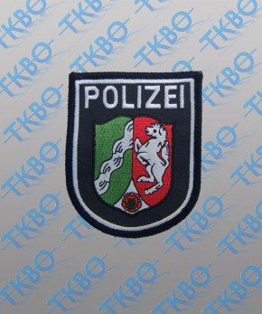 Polizeiabzeichen Nordrhein Westfalen - maschinengestickt