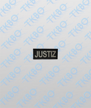 Brustschild "JUSTIZ" 9 cm x 4 cm