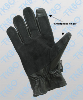 Einsatzhandschuhe "SEK" mit Kevlar und "Smartphone-Finger" XL