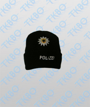 Fleece Mütze mit Einstickung Bundespolizei