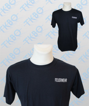 T-Shirt mit Aufdruck "FEUERWEHR" XL