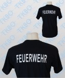 T-Shirt mit Aufdruck "FEUERWEHR" XL